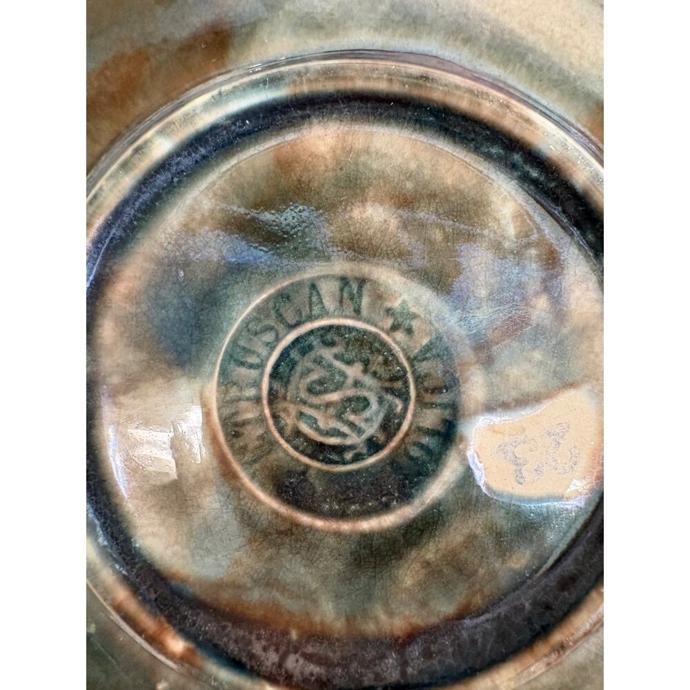 Antique Etruscan Majolica Seaweed Shell Design Plate 6” Collector Gift NOTE Holi - Picture 12 of 16